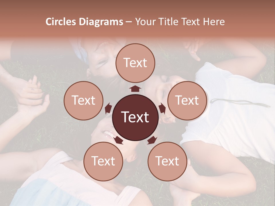 Green Friend Outside PowerPoint Template