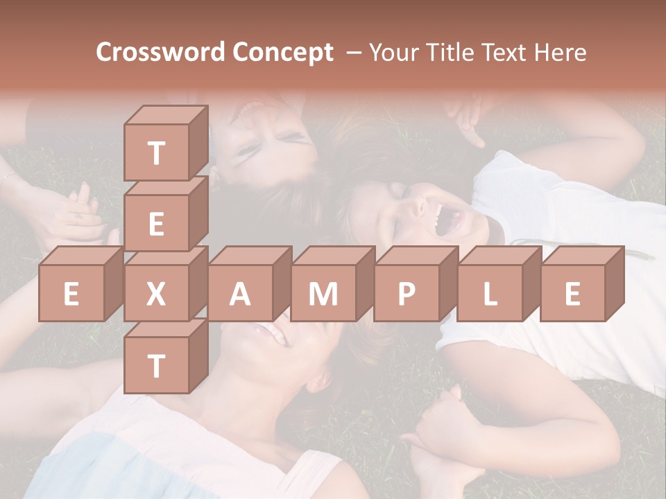 Green Friend Outside PowerPoint Template