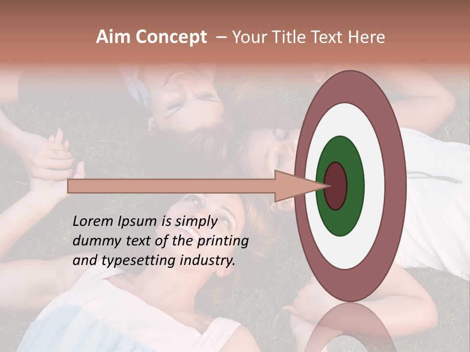 Green Friend Outside PowerPoint Template