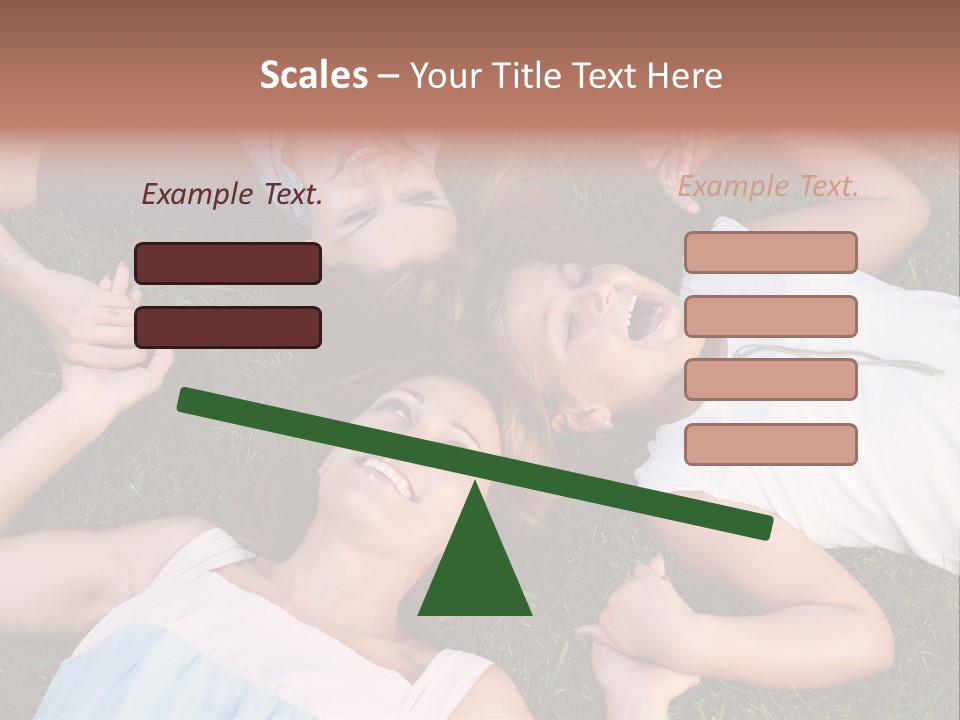 Green Friend Outside PowerPoint Template