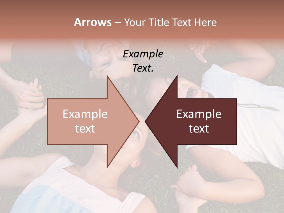 Green Friend Outside PowerPoint Template