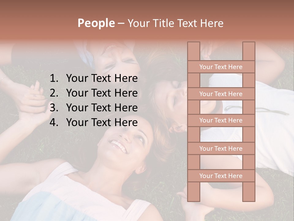Green Friend Outside PowerPoint Template