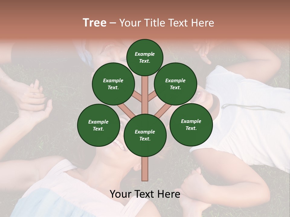 Green Friend Outside PowerPoint Template