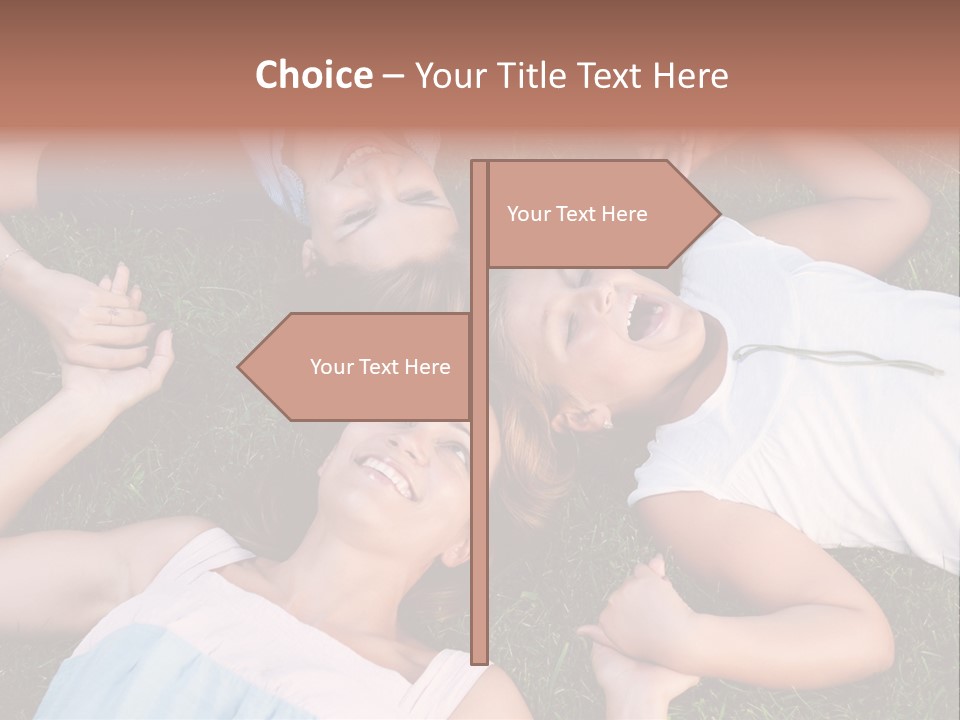 Green Friend Outside PowerPoint Template