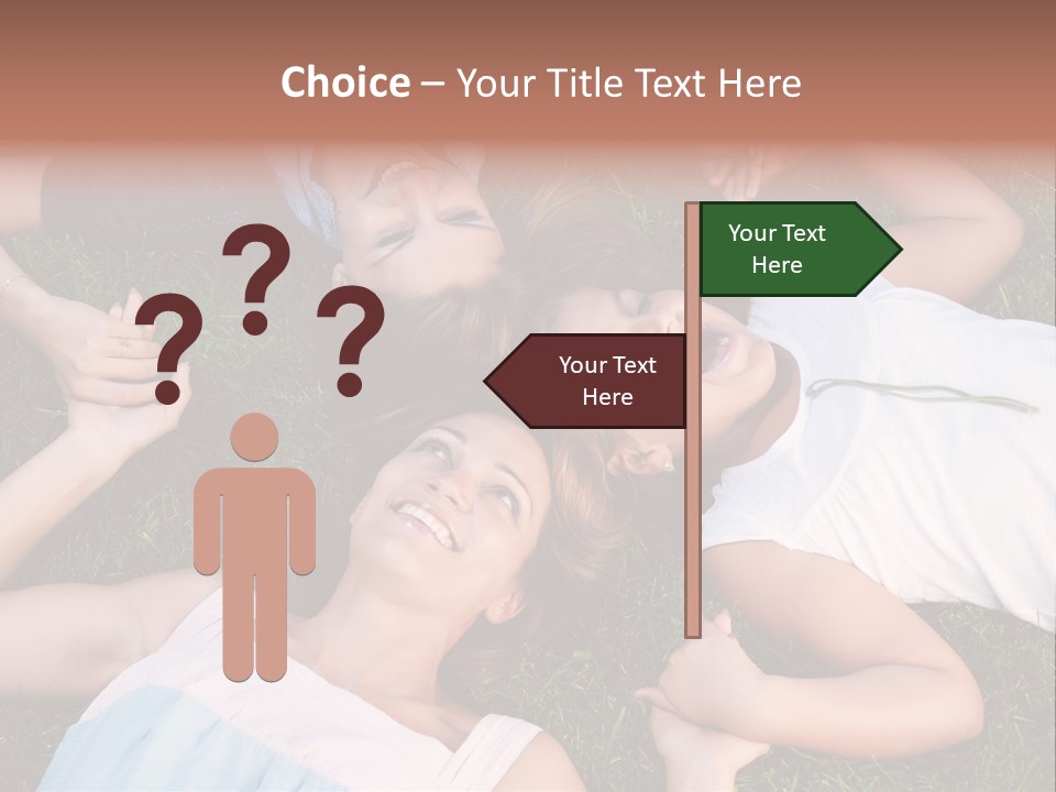 Green Friend Outside PowerPoint Template