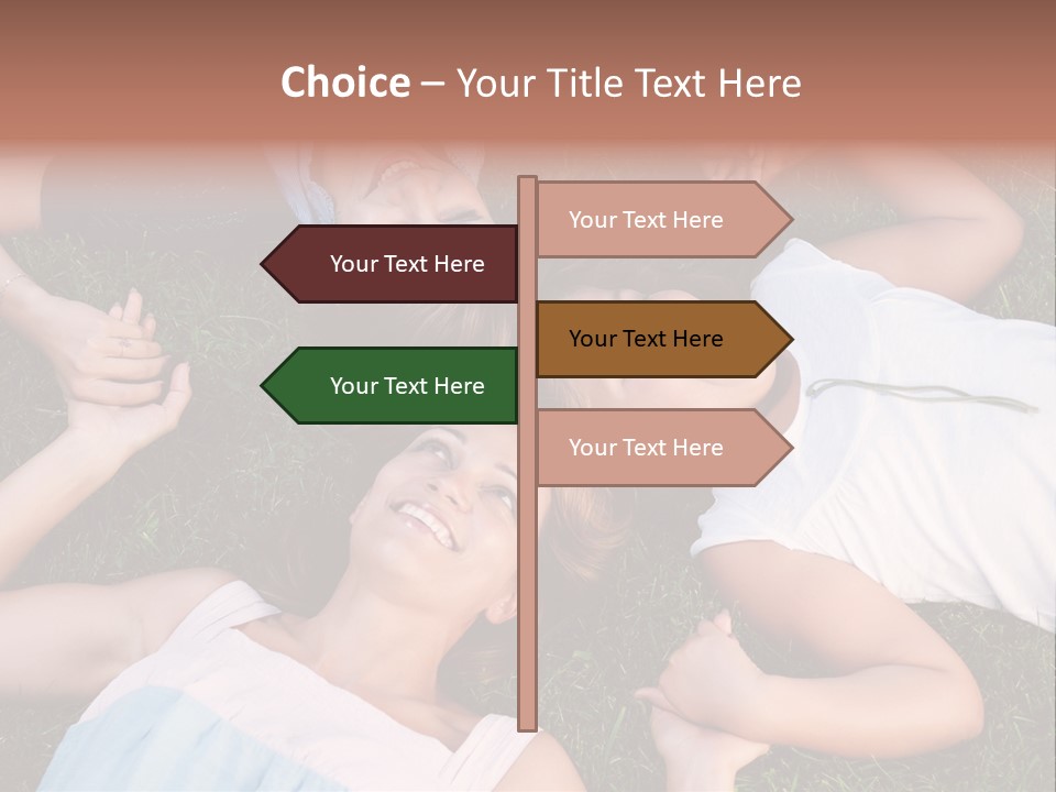 Green Friend Outside PowerPoint Template