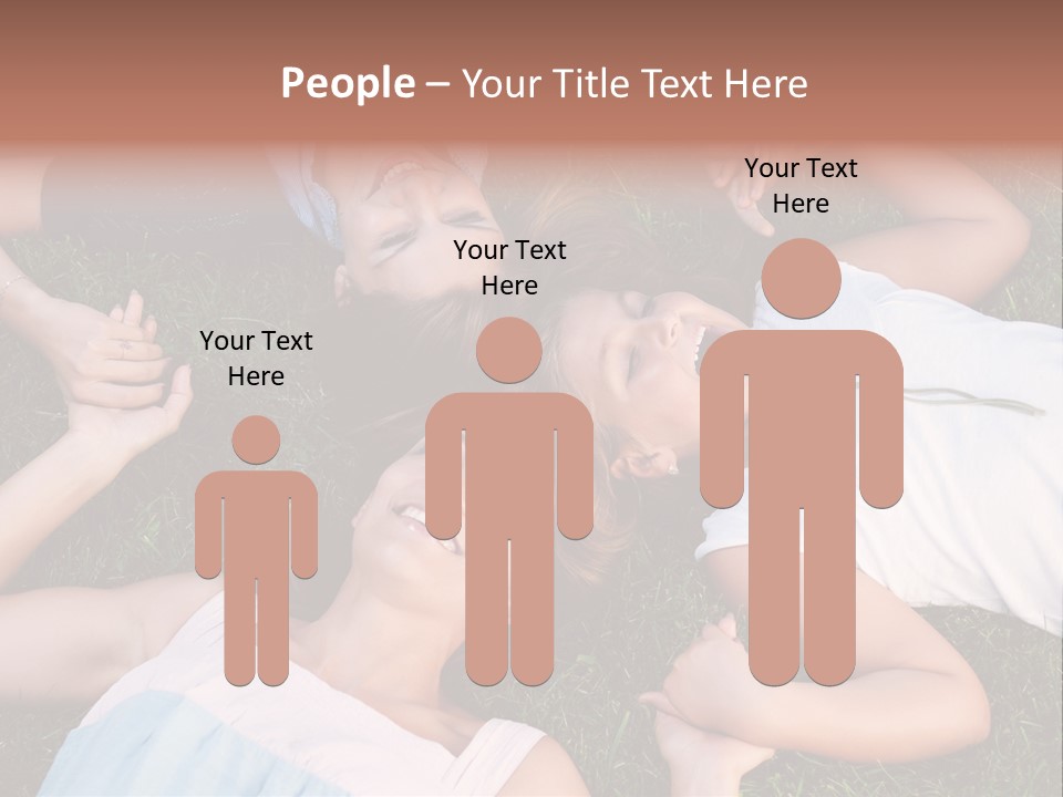 Green Friend Outside PowerPoint Template