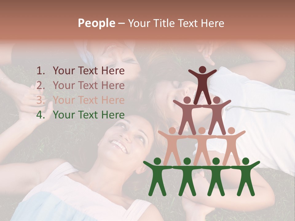 Green Friend Outside PowerPoint Template