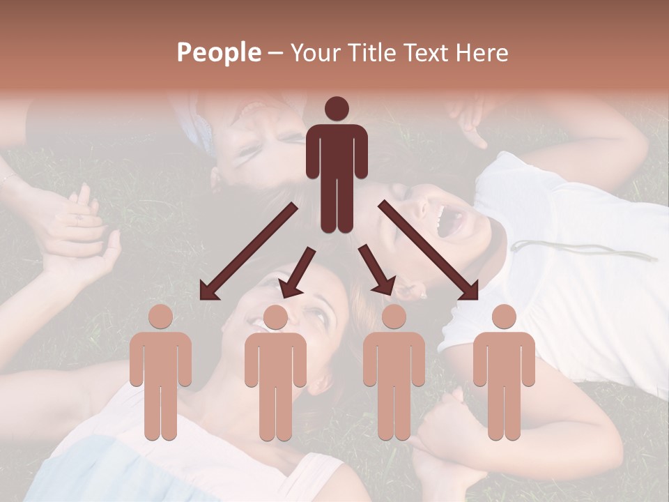 Green Friend Outside PowerPoint Template