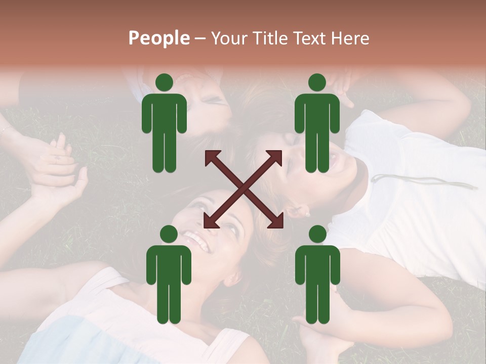 Green Friend Outside PowerPoint Template