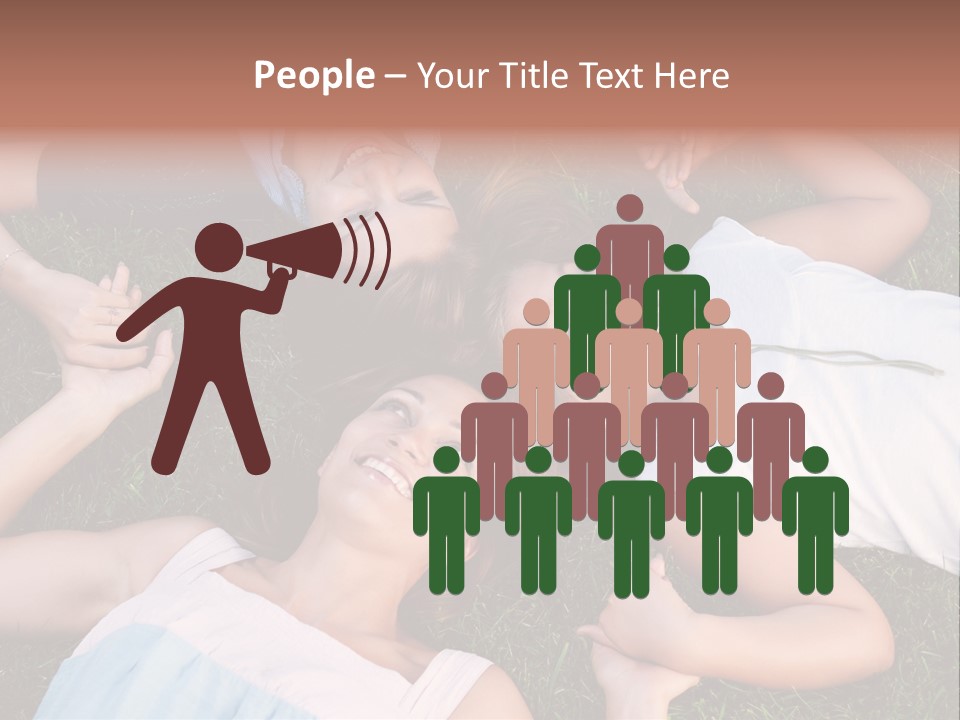 Green Friend Outside PowerPoint Template