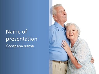 Laugh Male White PowerPoint Template