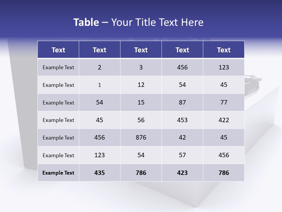 Future Vinyl Render PowerPoint Template