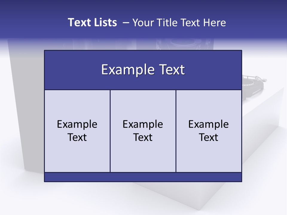 Future Vinyl Render PowerPoint Template