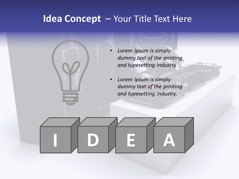 Future Vinyl Render PowerPoint Template