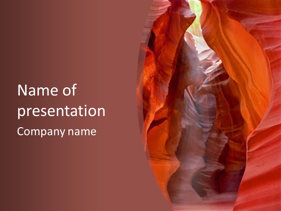 Rocky Upper Hole PowerPoint Template