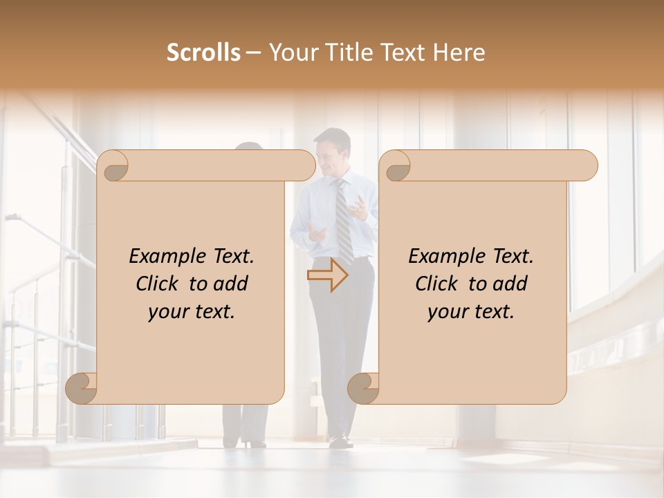 Employee Sharing Two PowerPoint Template