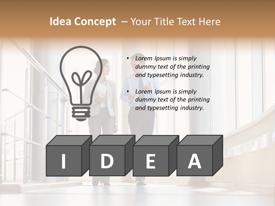 Employee Sharing Two PowerPoint Template
