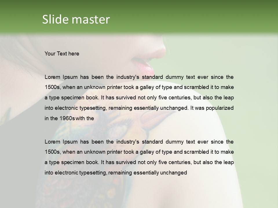 Garden Black Cute PowerPoint Template