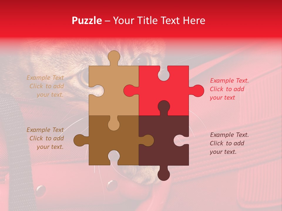 Background Puss Predator PowerPoint Template