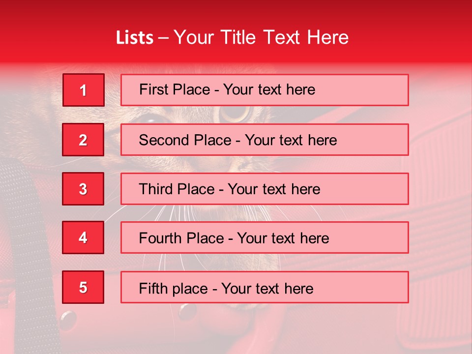 Background Puss Predator PowerPoint Template