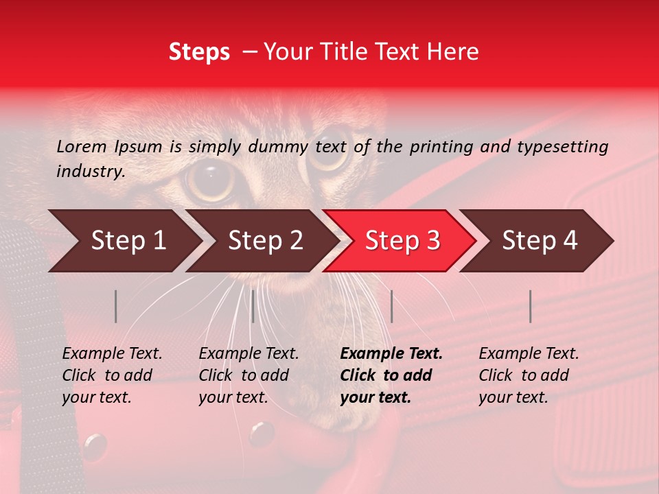 Background Puss Predator PowerPoint Template