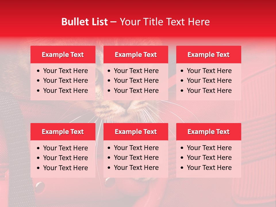 Background Puss Predator PowerPoint Template