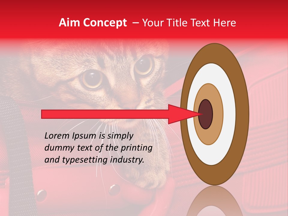 Background Puss Predator PowerPoint Template