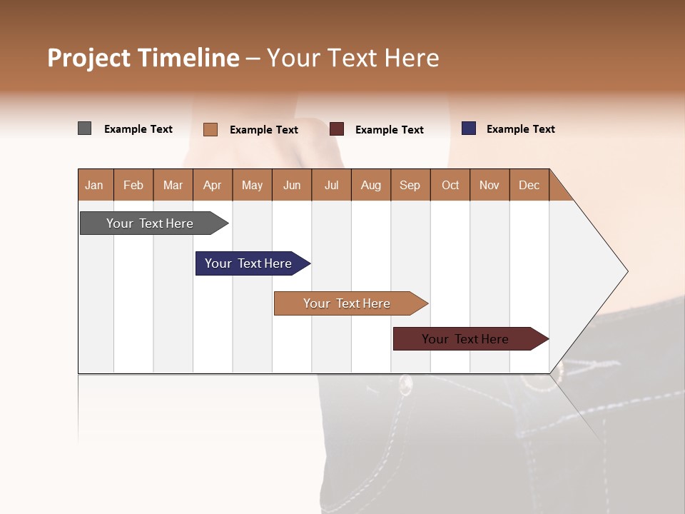 A Woman's Stomach Is Shown In A Pair Of Jeans PowerPoint Template