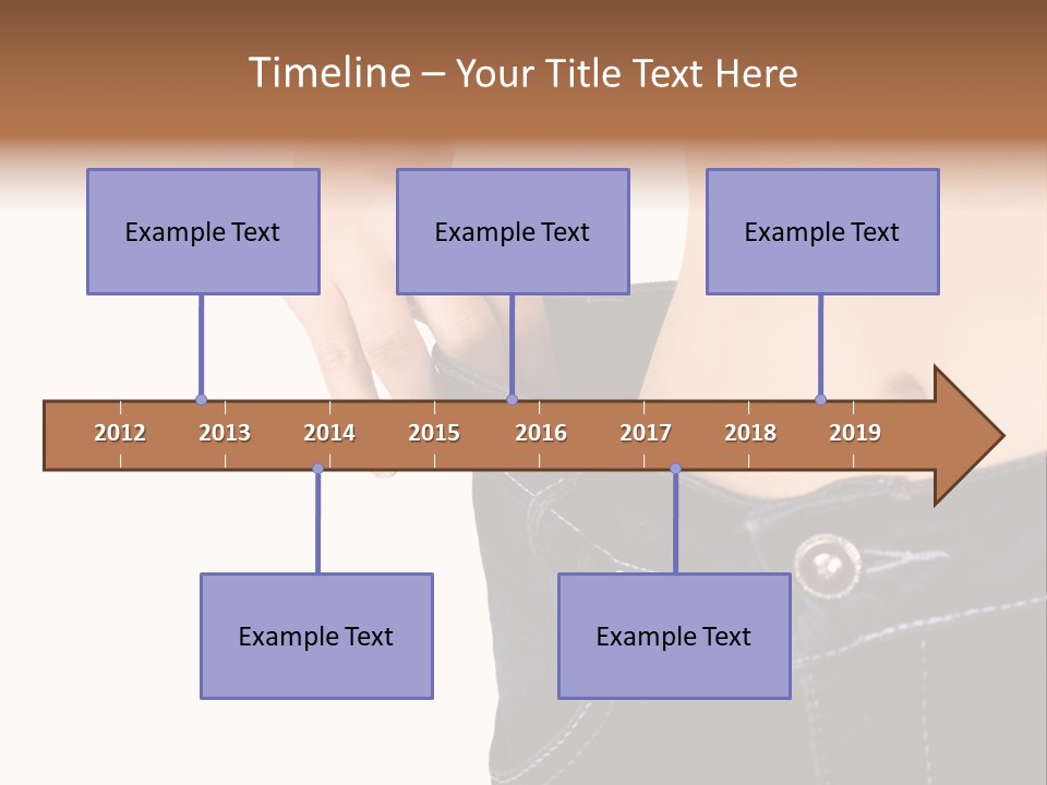 A Woman's Stomach Is Shown In A Pair Of Jeans PowerPoint Template