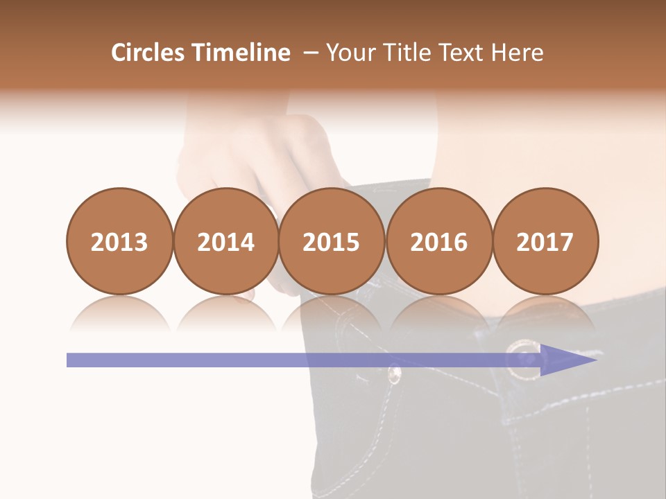 A Woman's Stomach Is Shown In A Pair Of Jeans PowerPoint Template