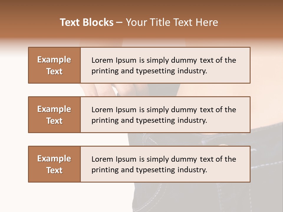 A Woman's Stomach Is Shown In A Pair Of Jeans PowerPoint Template