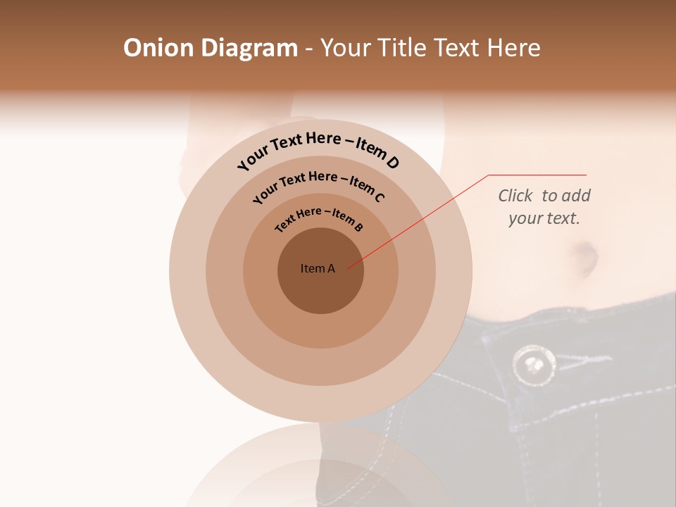 A Woman's Stomach Is Shown In A Pair Of Jeans PowerPoint Template