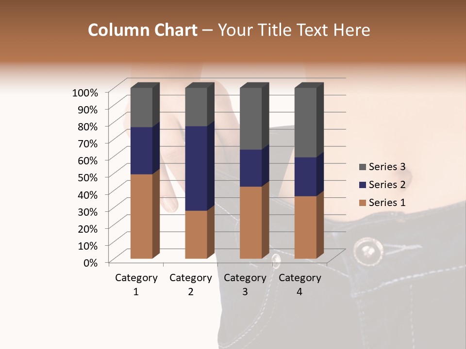 A Woman's Stomach Is Shown In A Pair Of Jeans PowerPoint Template