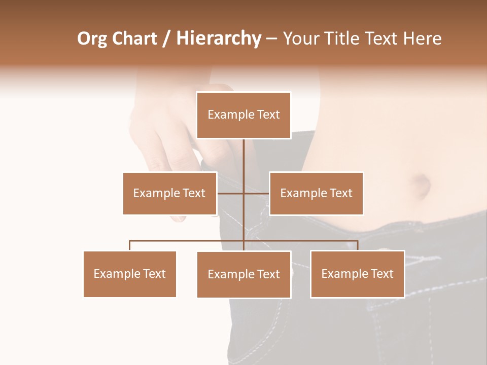 A Woman's Stomach Is Shown In A Pair Of Jeans PowerPoint Template
