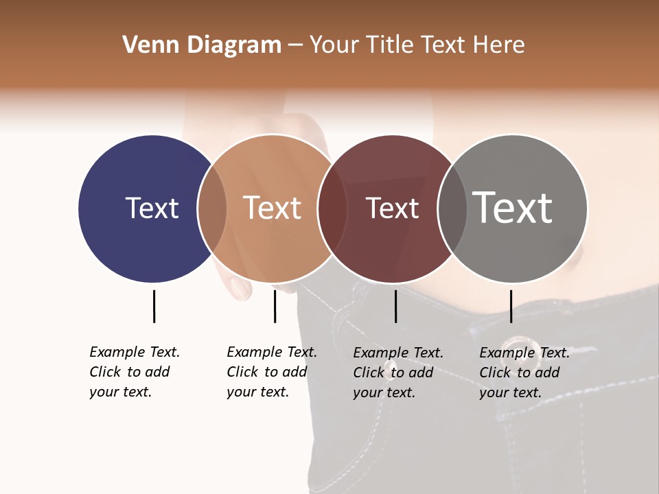 A Woman's Stomach Is Shown In A Pair Of Jeans PowerPoint Template