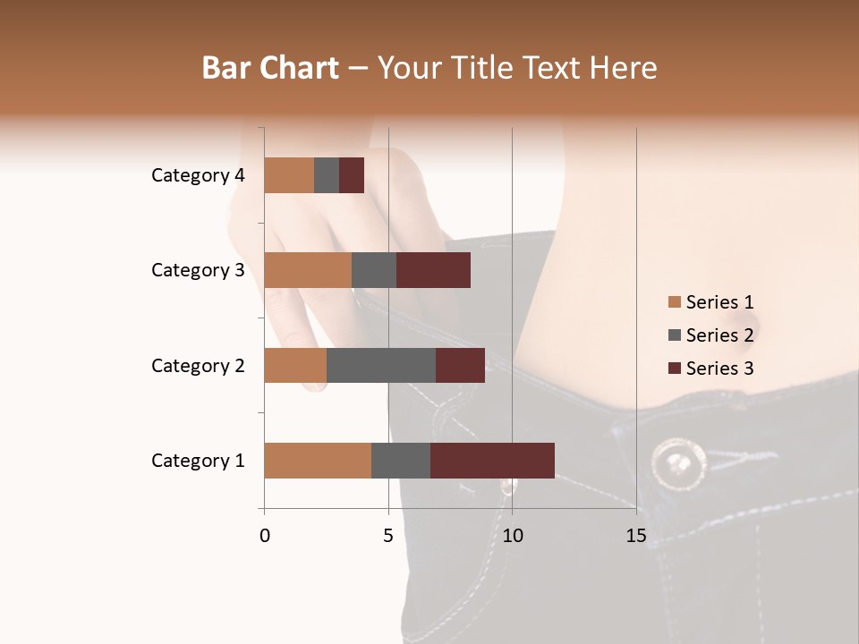 A Woman's Stomach Is Shown In A Pair Of Jeans PowerPoint Template