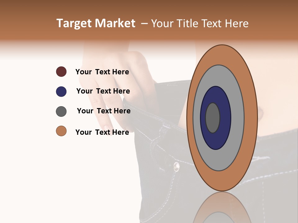 A Woman's Stomach Is Shown In A Pair Of Jeans PowerPoint Template