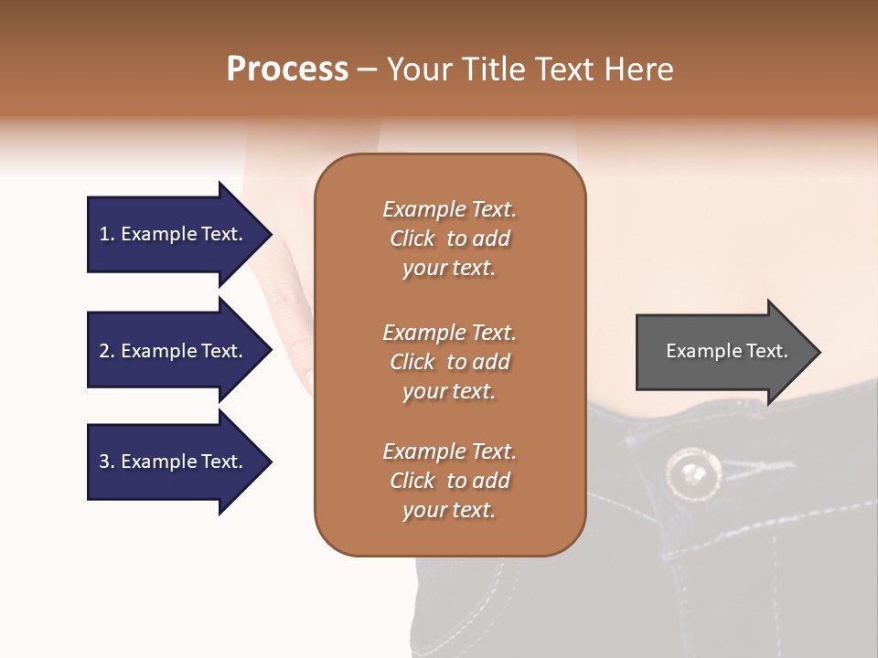 A Woman's Stomach Is Shown In A Pair Of Jeans PowerPoint Template