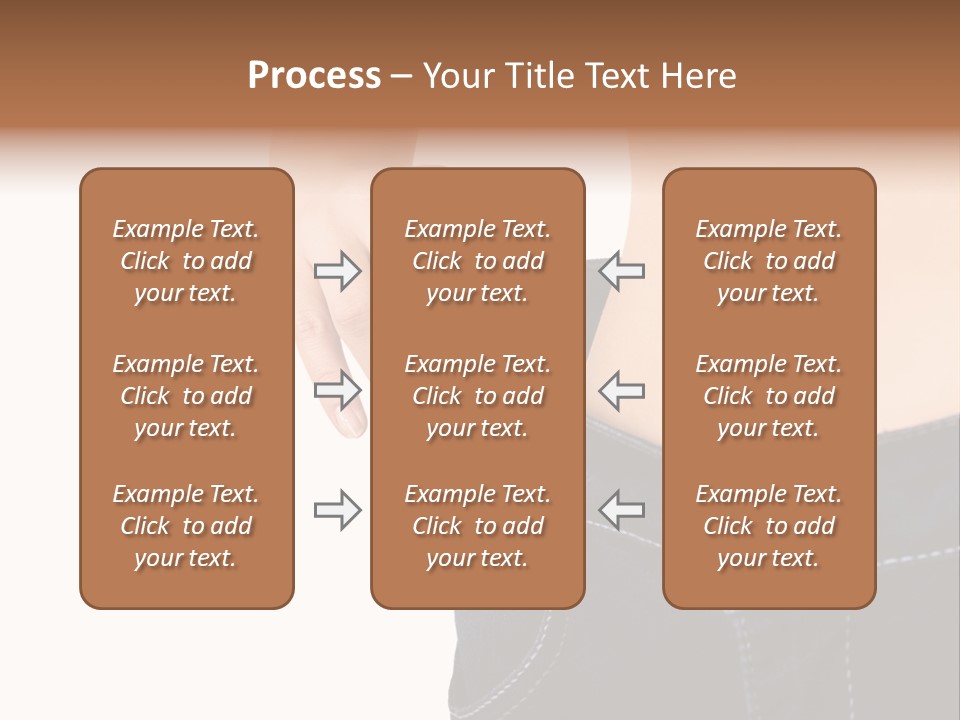 A Woman's Stomach Is Shown In A Pair Of Jeans PowerPoint Template