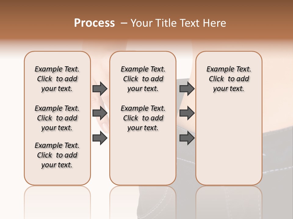 A Woman's Stomach Is Shown In A Pair Of Jeans PowerPoint Template