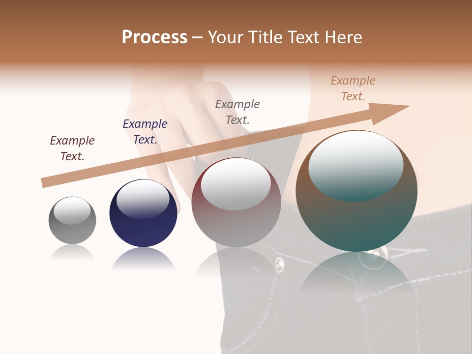 A Woman's Stomach Is Shown In A Pair Of Jeans PowerPoint Template