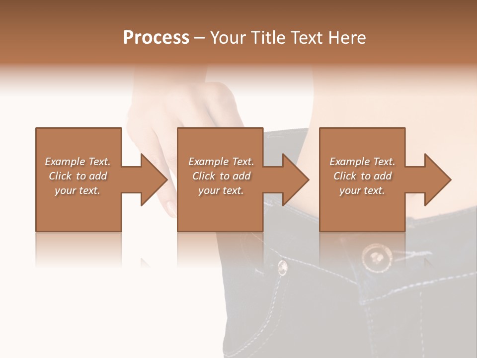 A Woman's Stomach Is Shown In A Pair Of Jeans PowerPoint Template