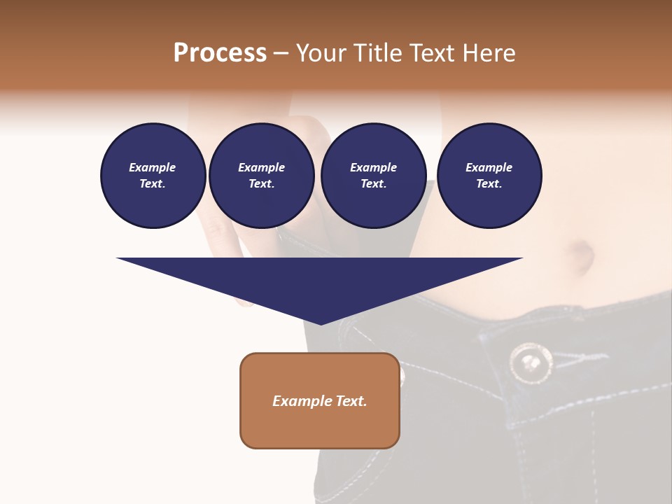 A Woman's Stomach Is Shown In A Pair Of Jeans PowerPoint Template