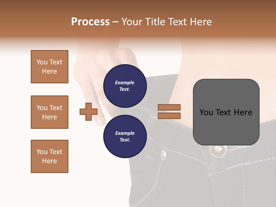 A Woman's Stomach Is Shown In A Pair Of Jeans PowerPoint Template