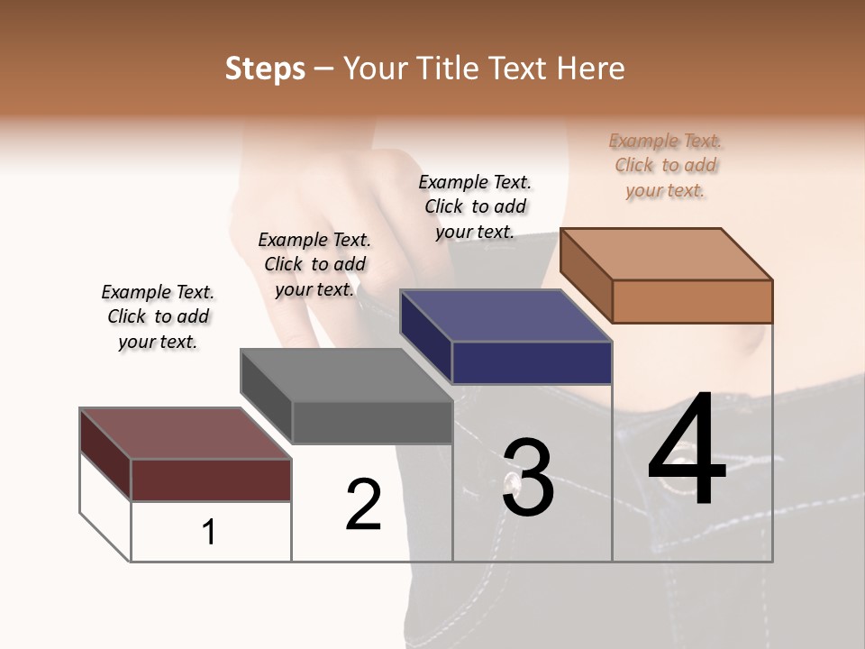 A Woman's Stomach Is Shown In A Pair Of Jeans PowerPoint Template