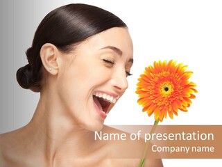 Person Skin Glamour PowerPoint Template