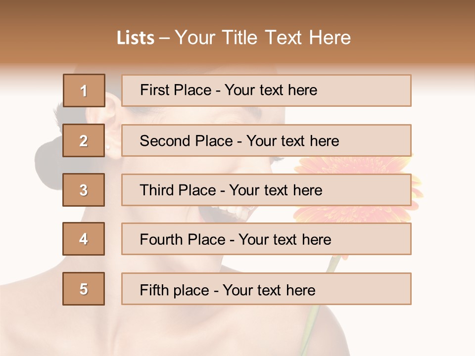 Person Skin Glamour PowerPoint Template
