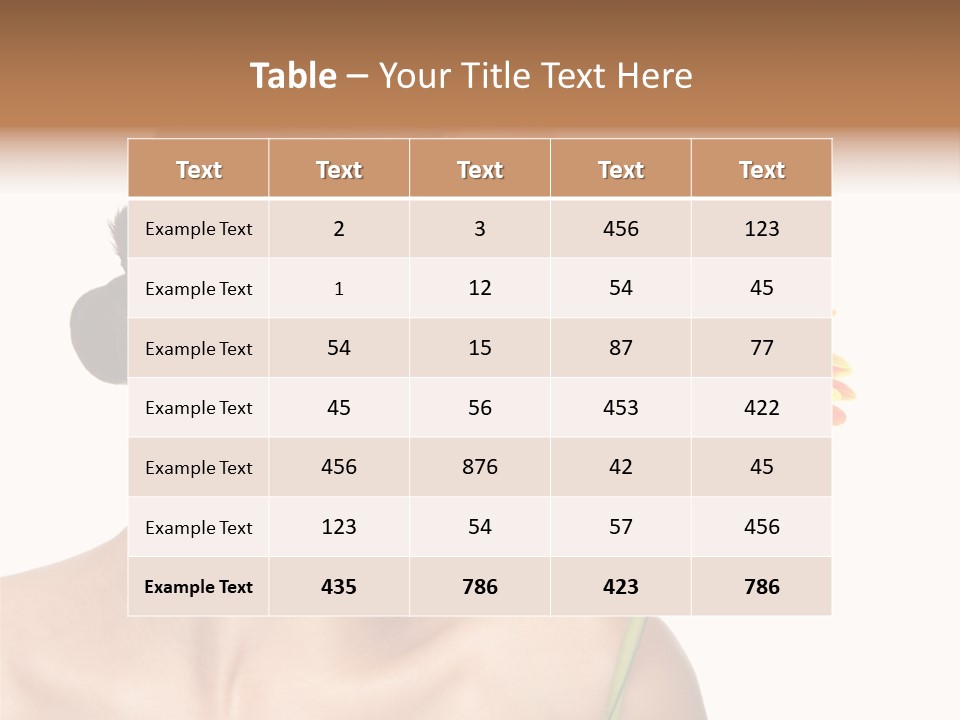Person Skin Glamour PowerPoint Template