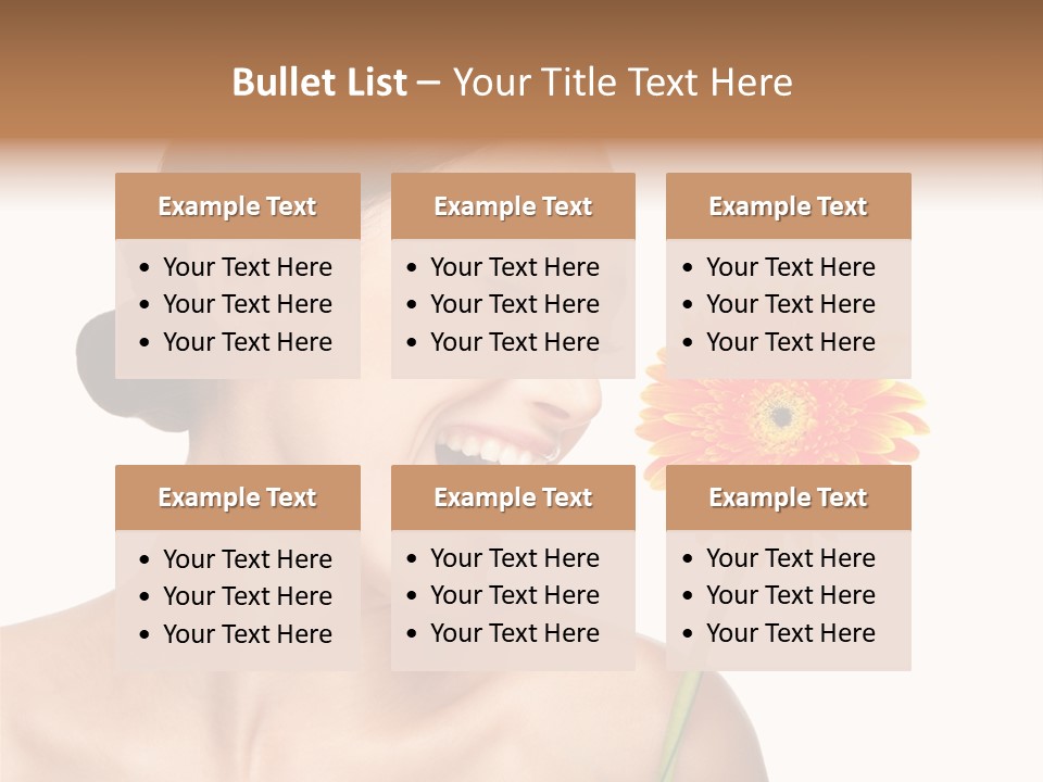 Person Skin Glamour PowerPoint Template